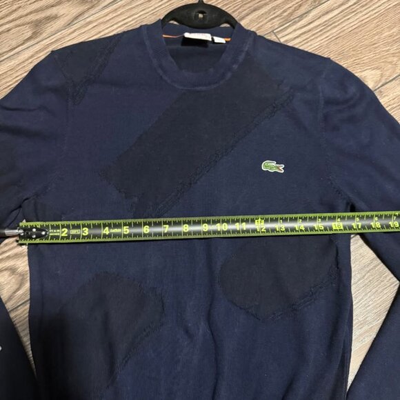 Lacoste LIVE Men’s Navy Blue Crewneck Sweater – Size XS (2) - Picture 11 of 16